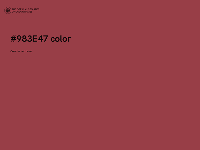 #983E47 color image
