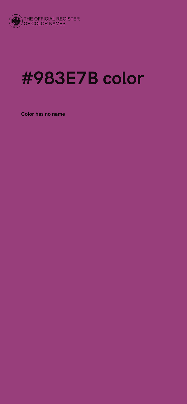 #983E7B color image