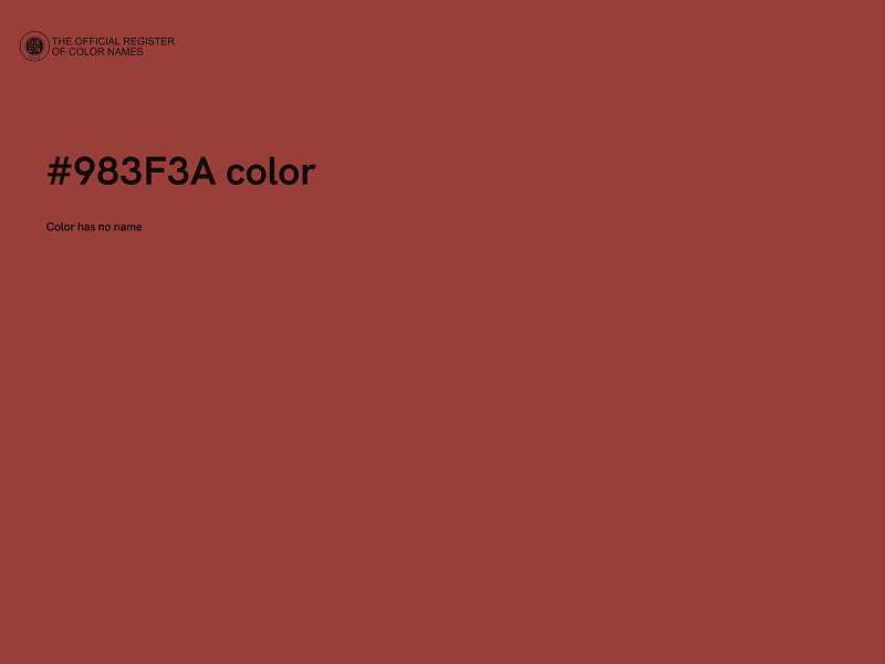 #983F3A color image