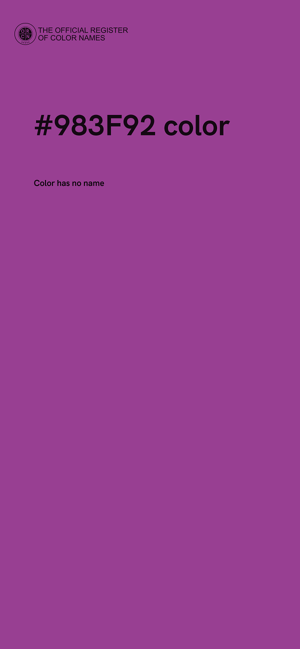 #983F92 color image