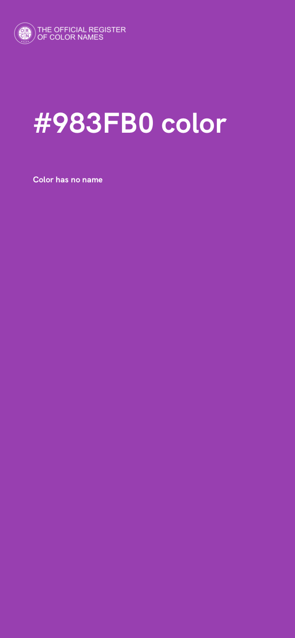 #983FB0 color image