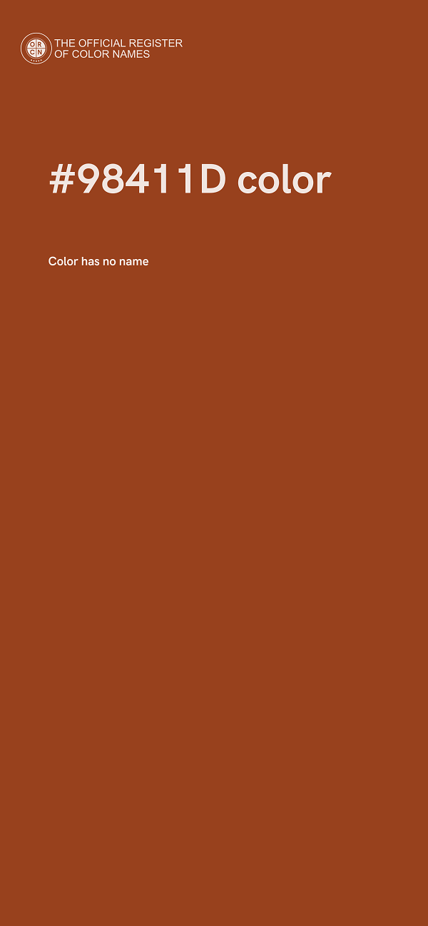 #98411D color image