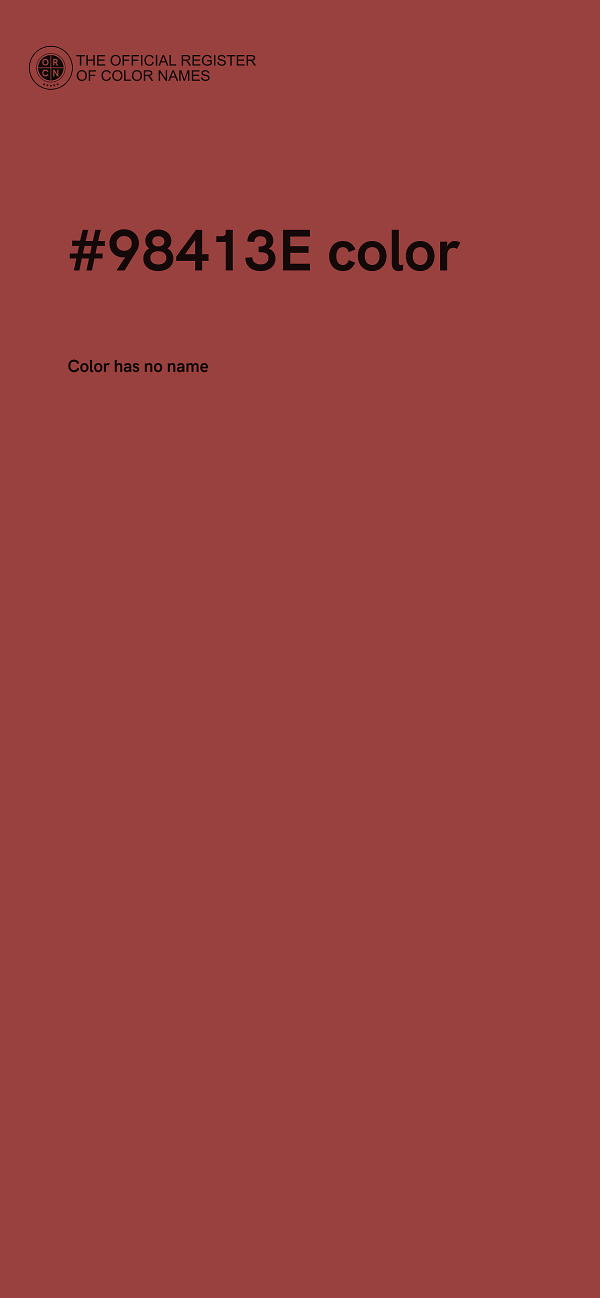 #98413E color image