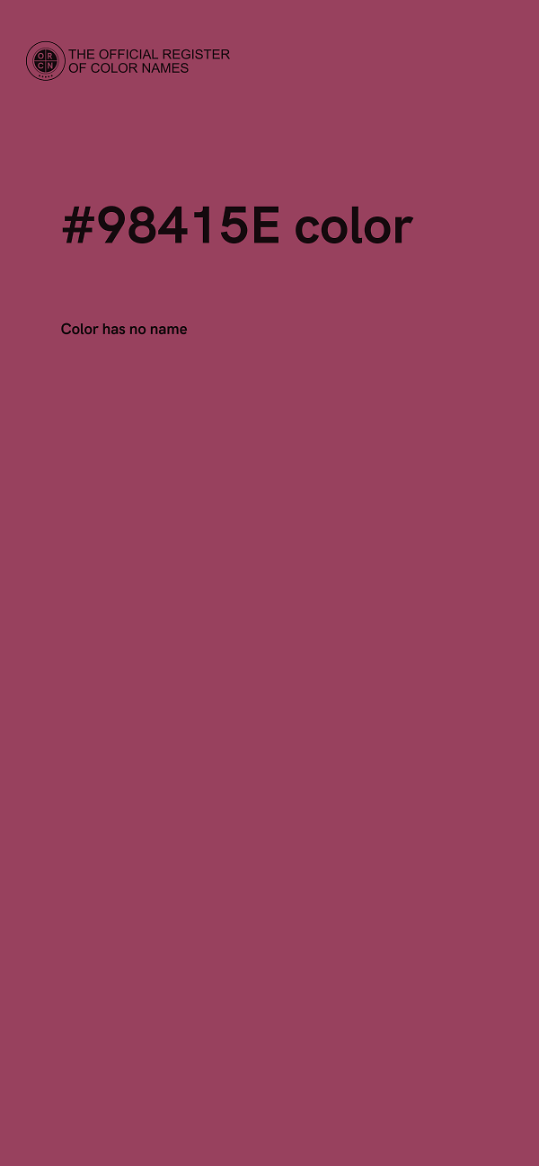 #98415E color image