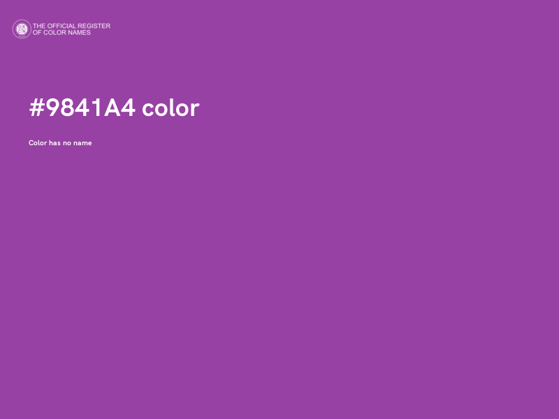 #9841A4 color image