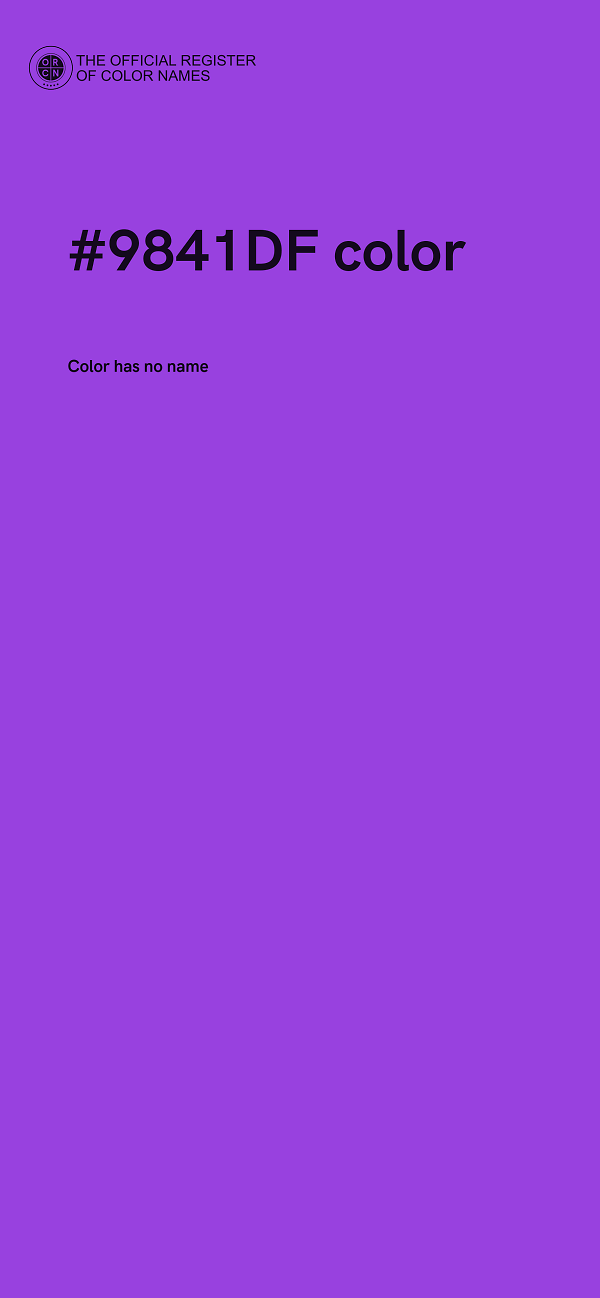 #9841DF color image