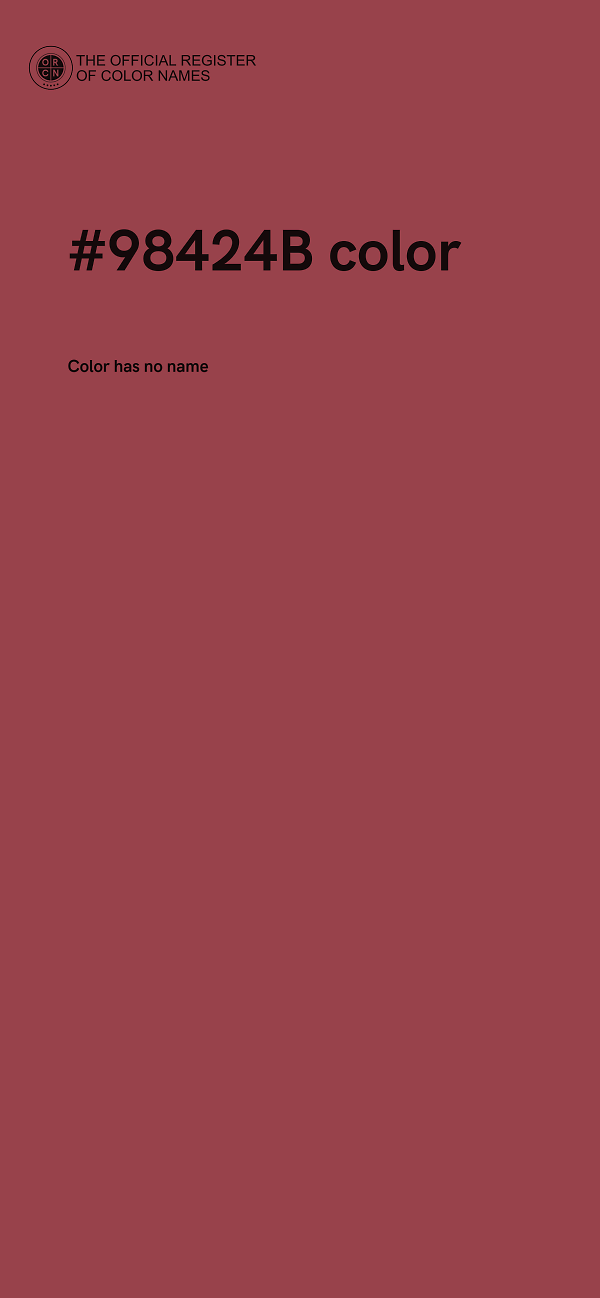#98424B color image