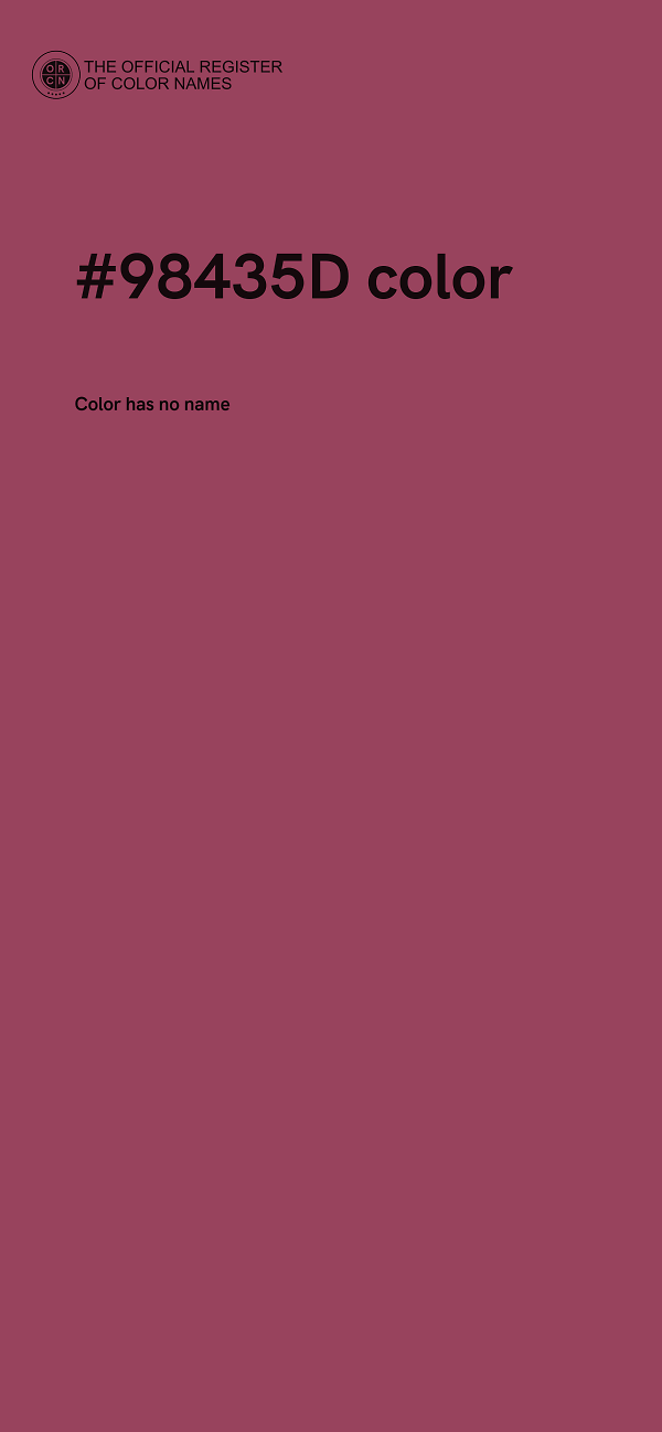 #98435D color image