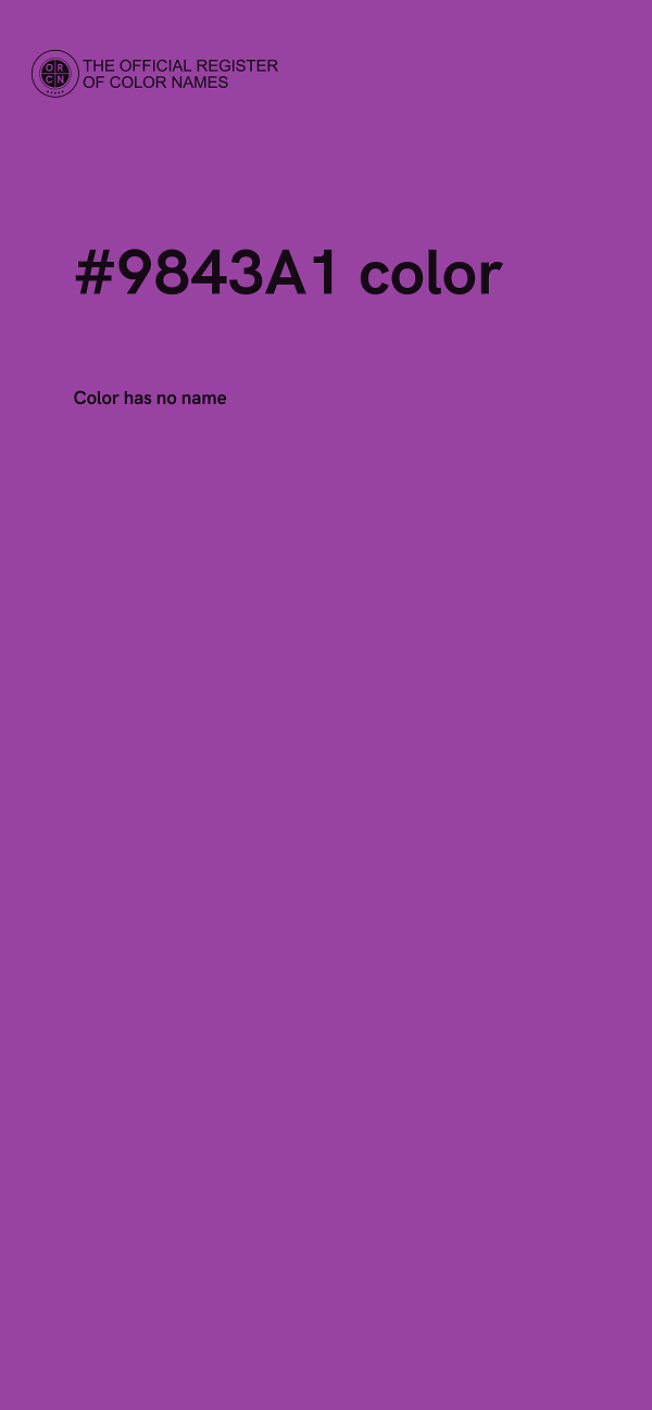 #9843A1 color image