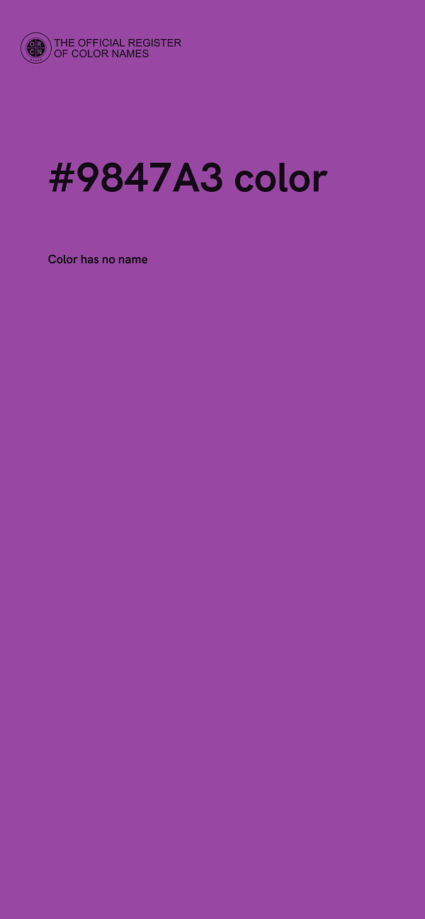 #9847A3 color image