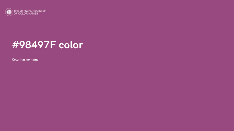 #98497F color image