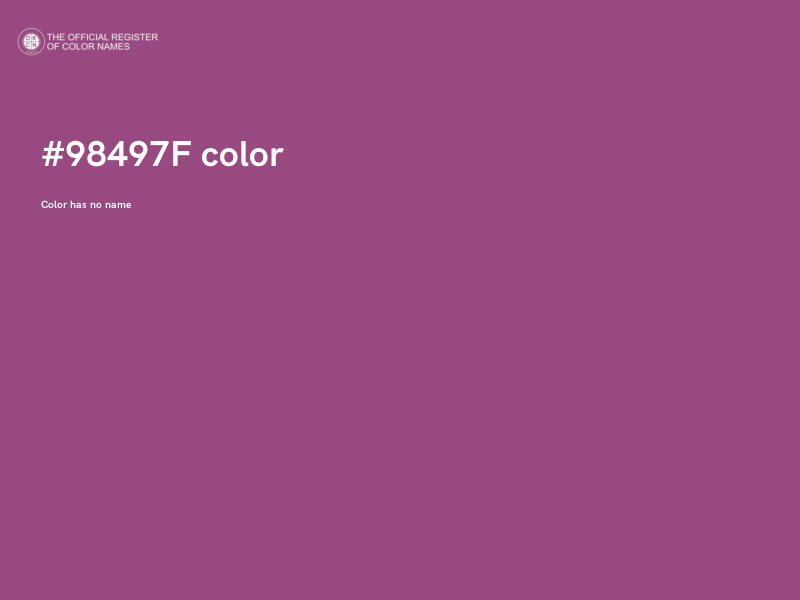#98497F color image