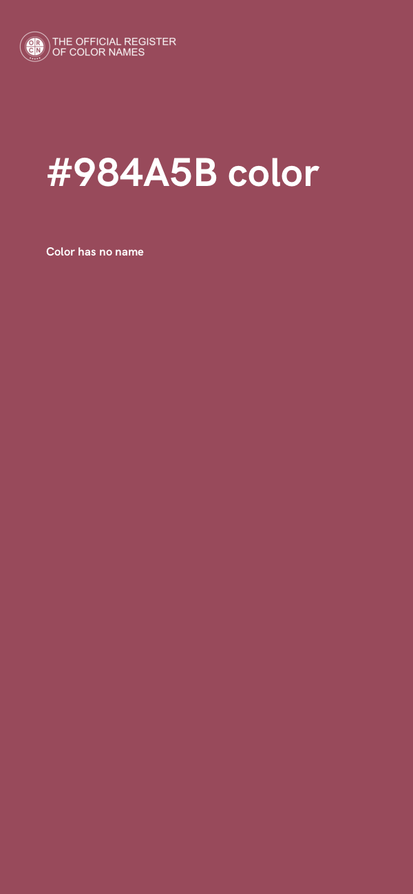 #984A5B color image