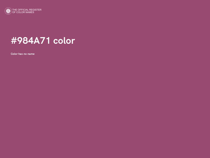 #984A71 color image
