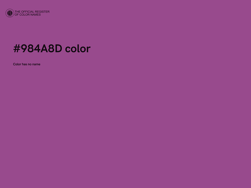 #984A8D color image