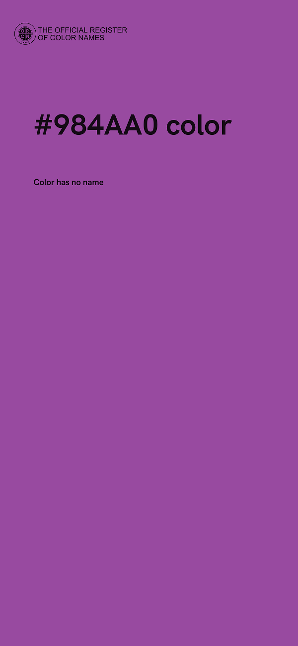#984AA0 color image