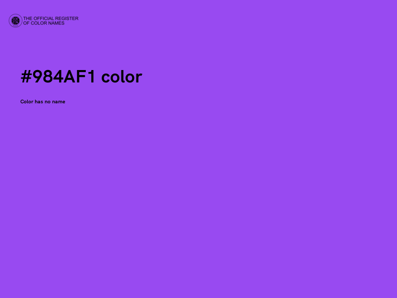 #984AF1 color image