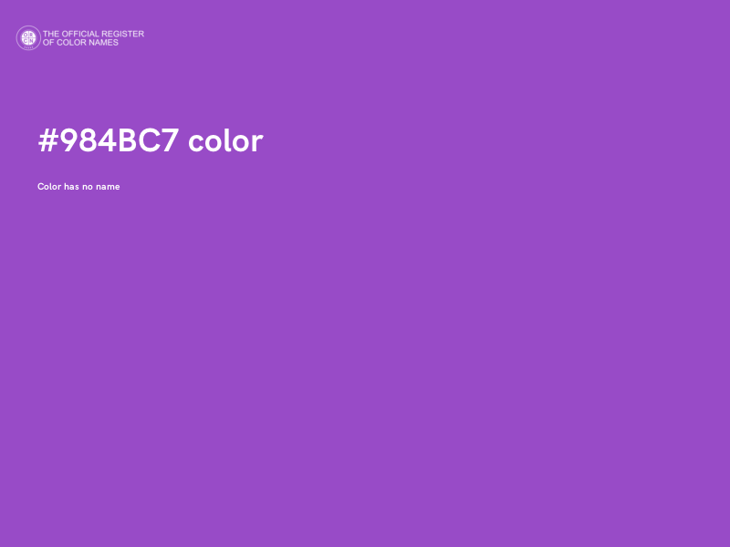 #984BC7 color image