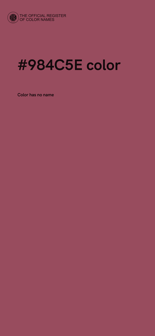 #984C5E color image