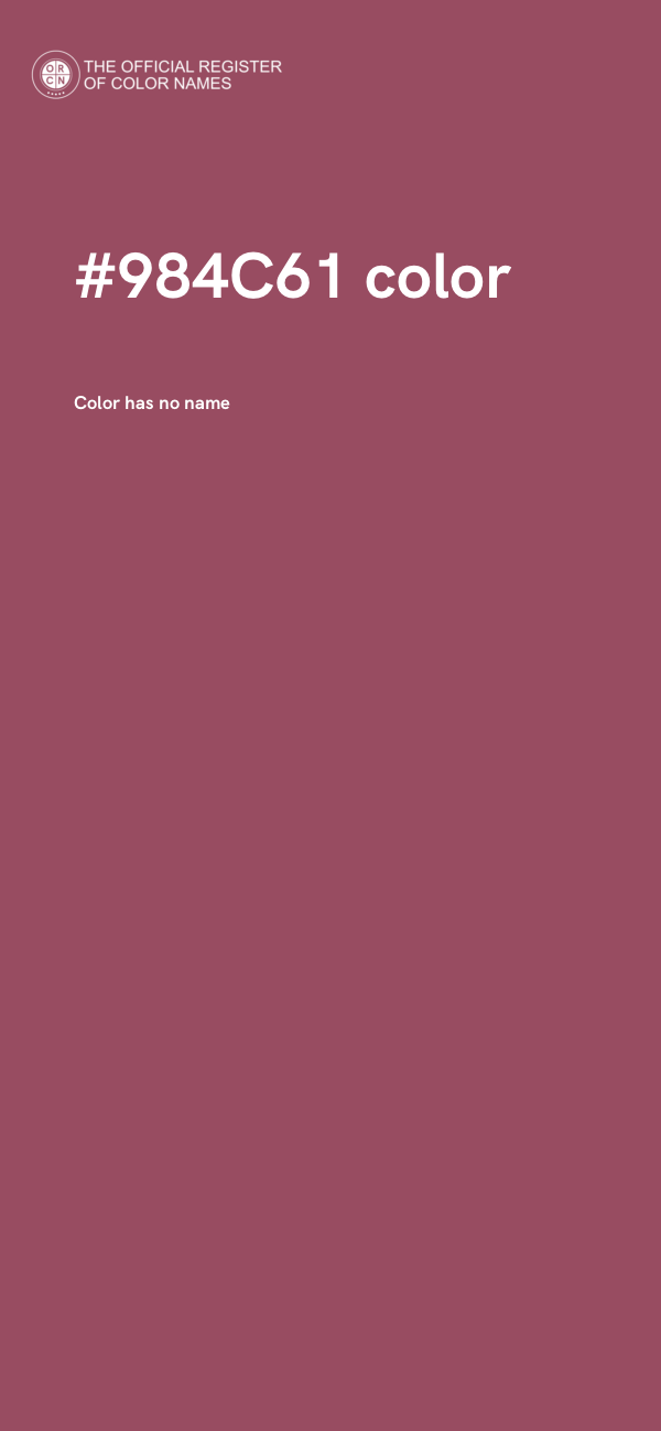 #984C61 color image