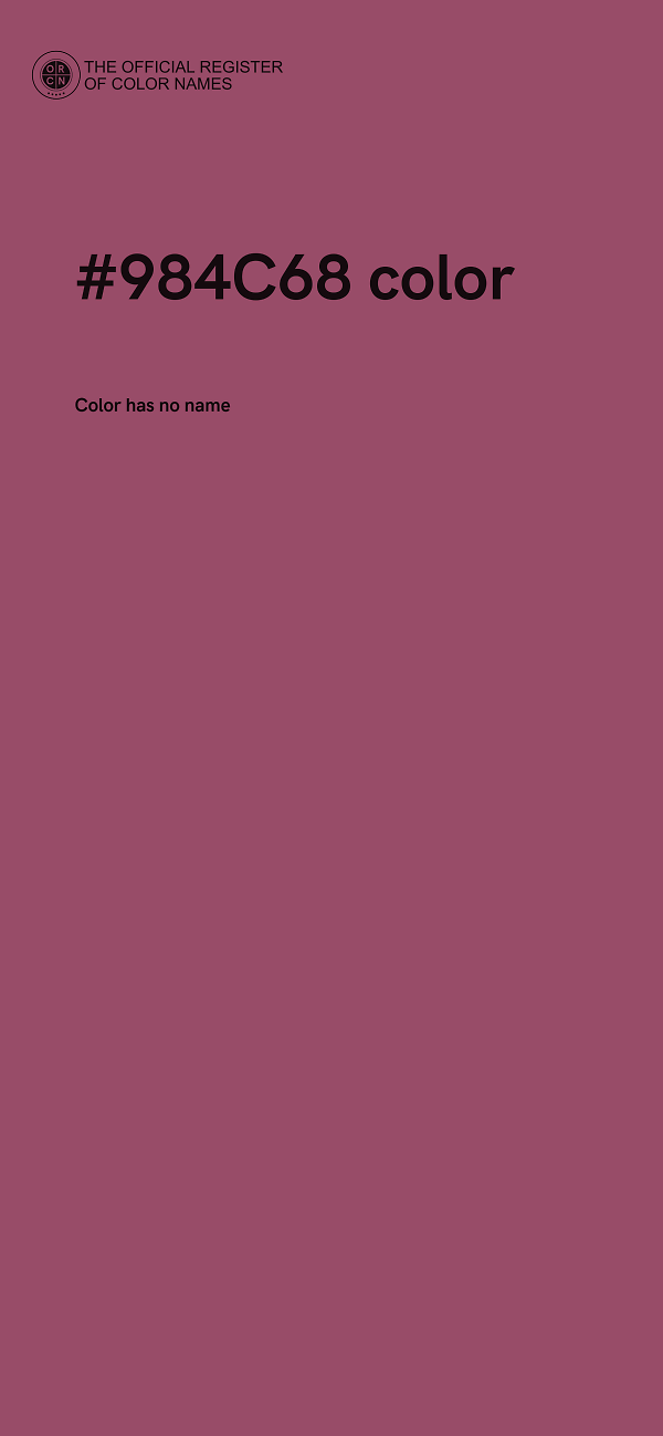 #984C68 color image