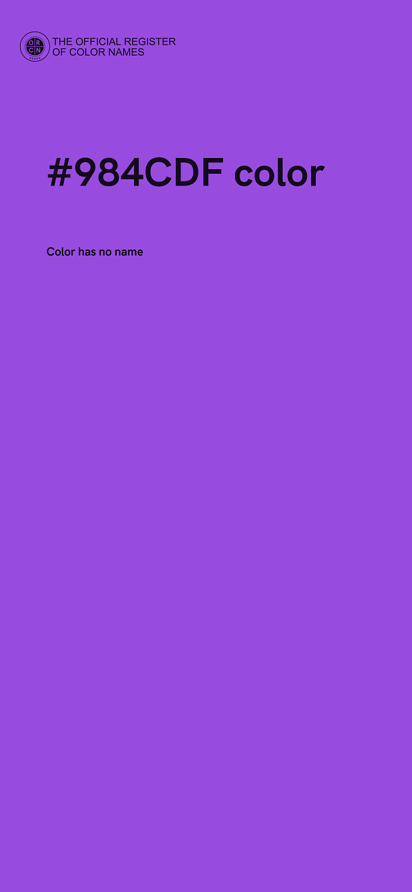 #984CDF color image