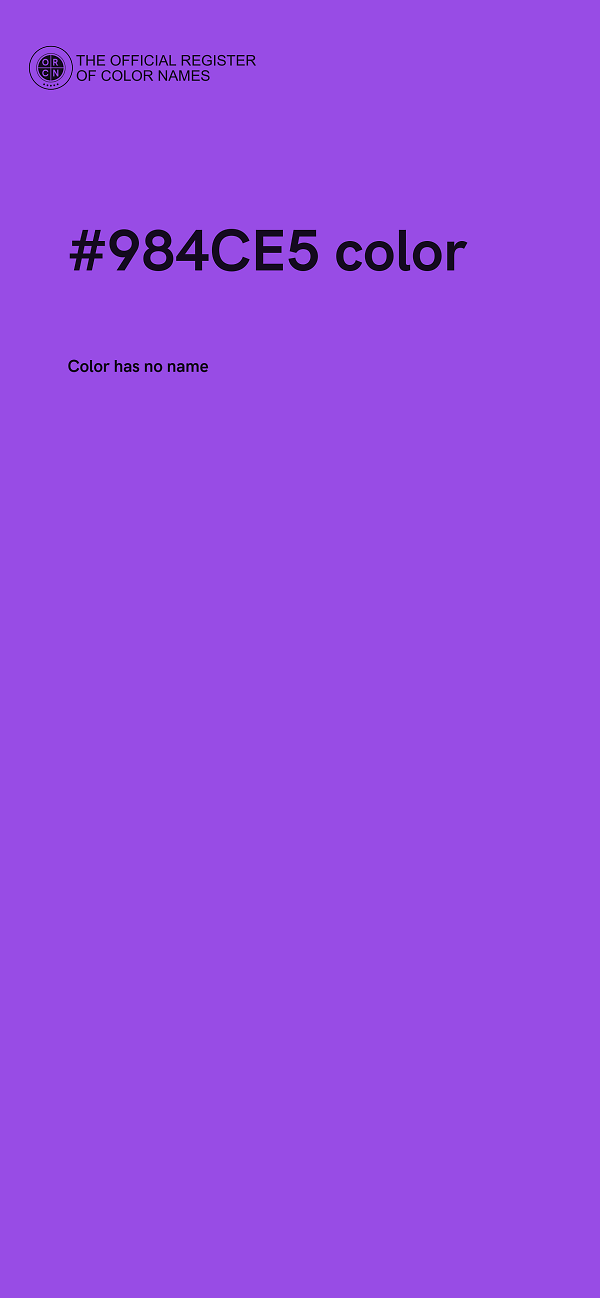 #984CE5 color image