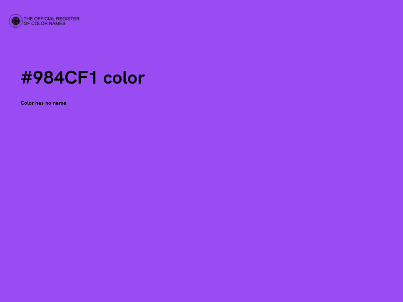 #984CF1 color image