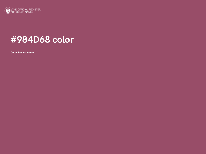 #984D68 color image