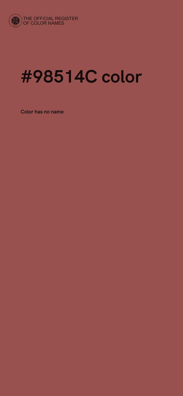 #98514C color image