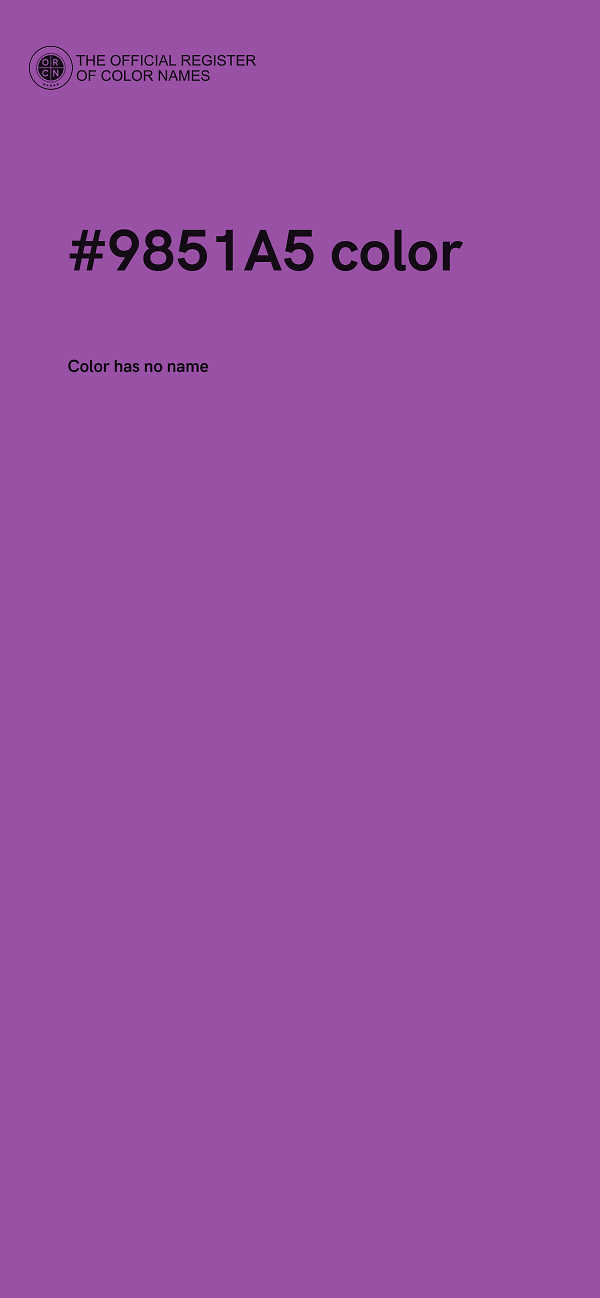 #9851A5 color image