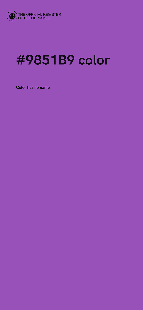 #9851B9 color image