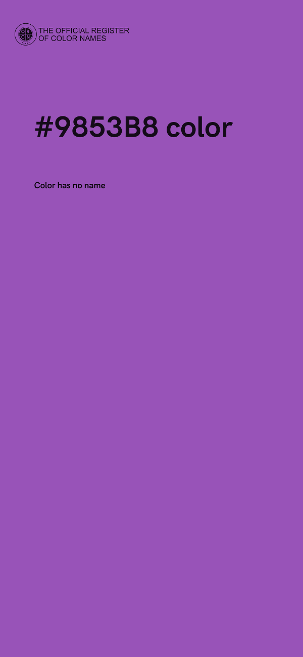 #9853B8 color image