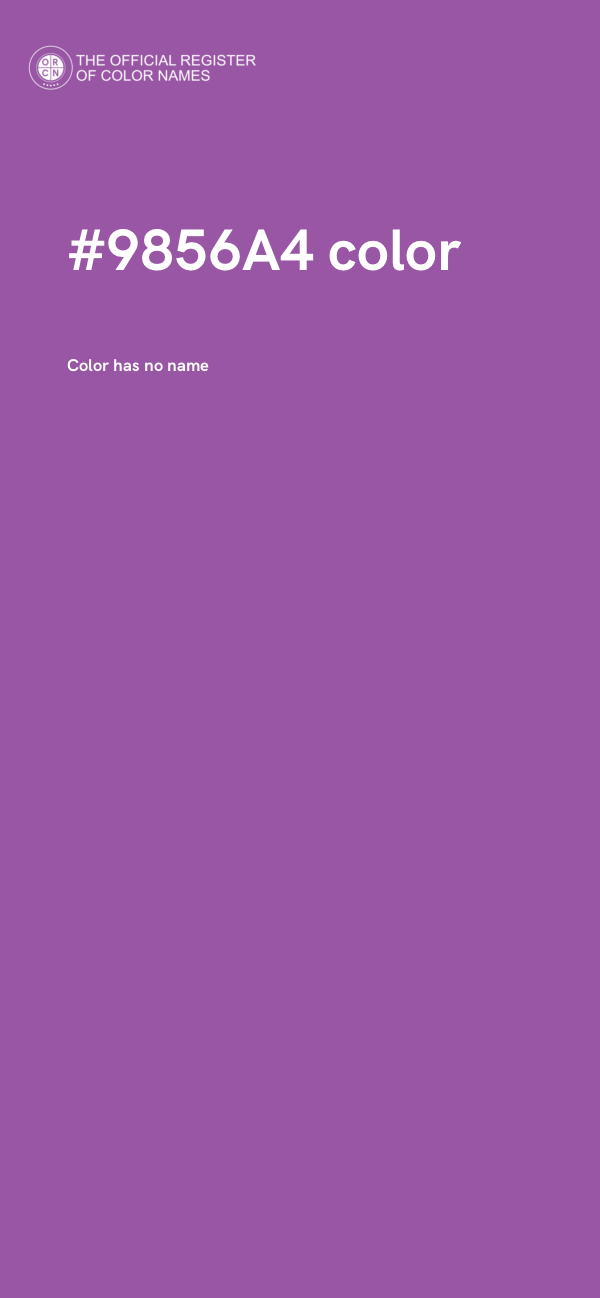 #9856A4 color image