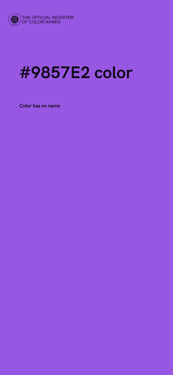 #9857E2 color image