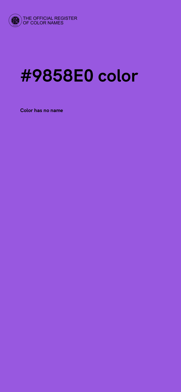 #9858E0 color image