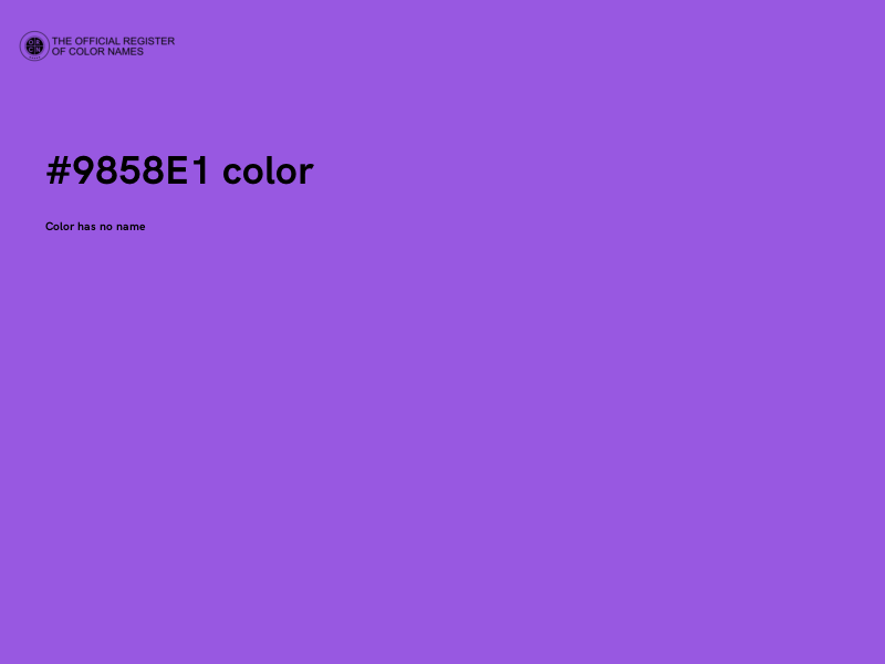 #9858E1 color image