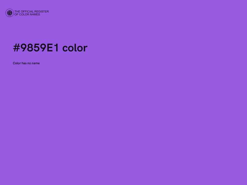#9859E1 color image