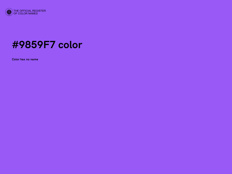 #9859F7 color image