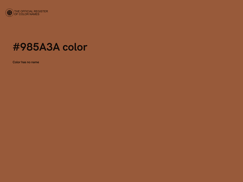 #985A3A color image