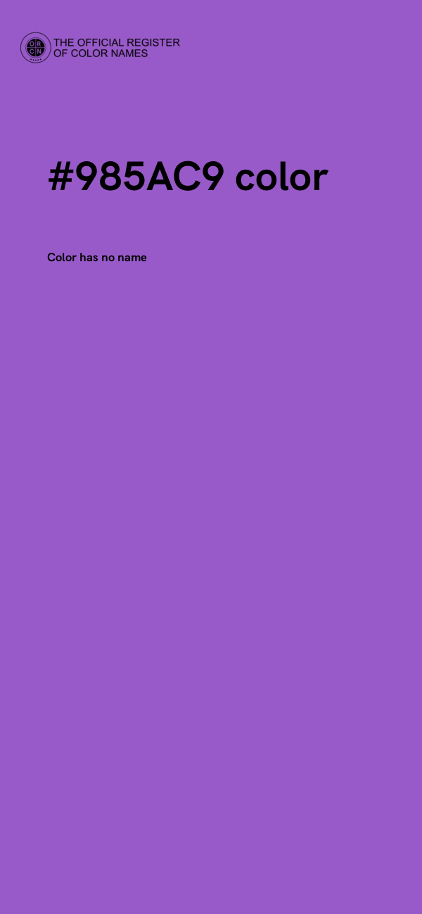 #985AC9 color image