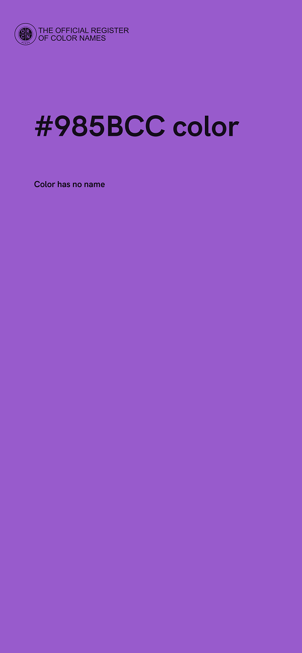 #985BCC color image