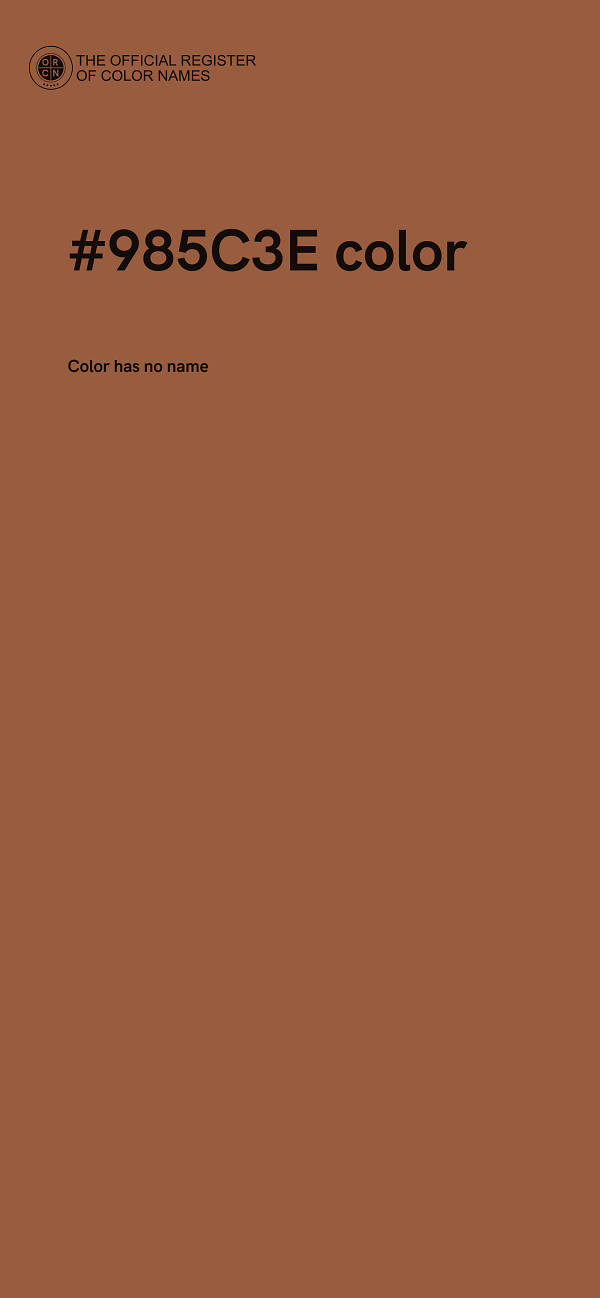 #985C3E color image