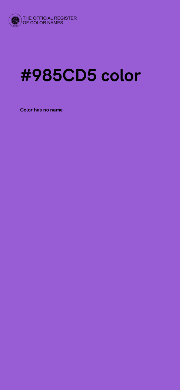 #985CD5 color image