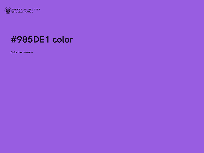 #985DE1 color image