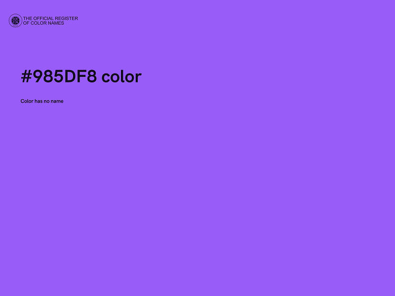 #985DF8 color image