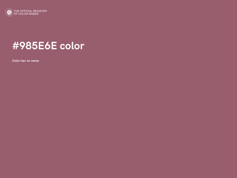 #985E6E color image