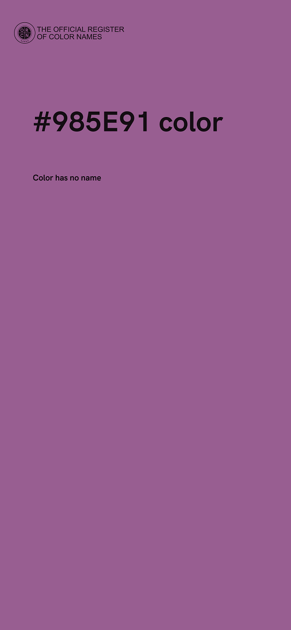 #985E91 color image