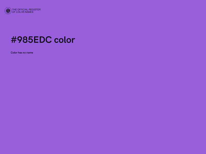 #985EDC color image