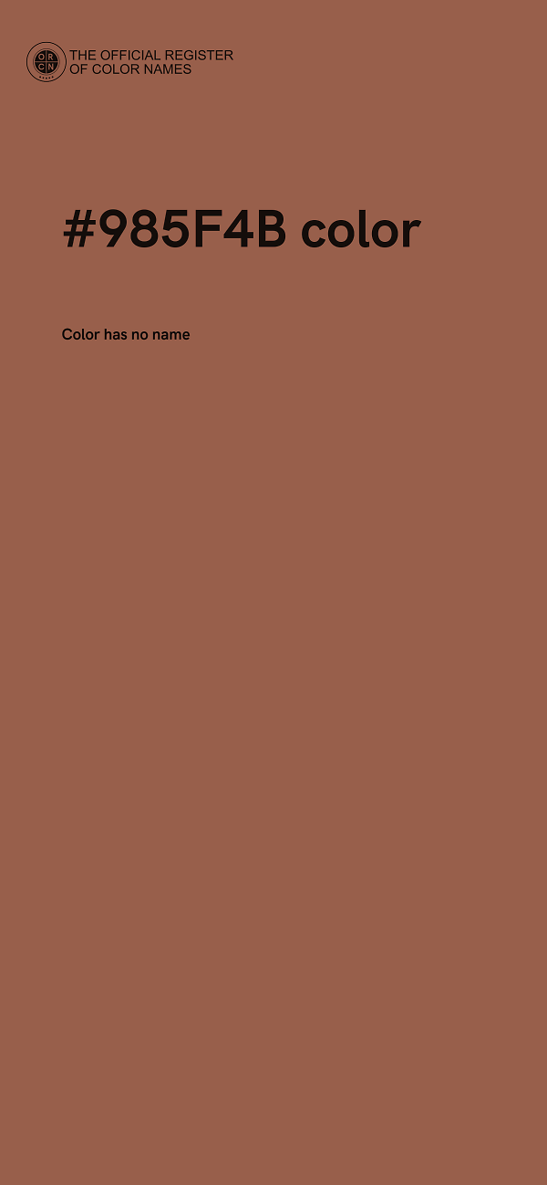 #985F4B color image